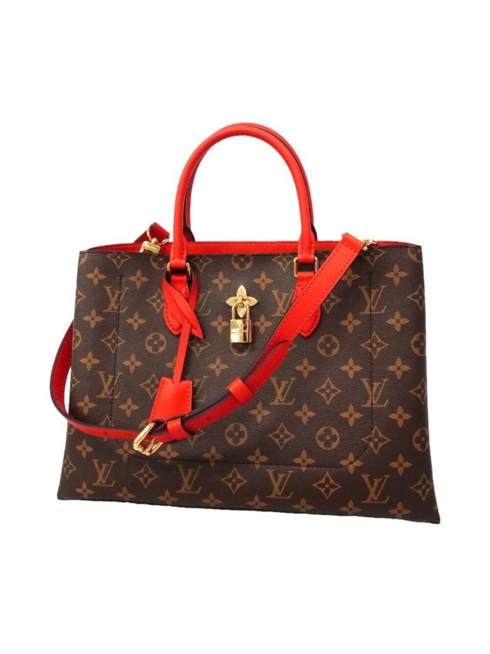 Louis Vuitton Tote Bag Monogram Flower Coquelicot 2-Way